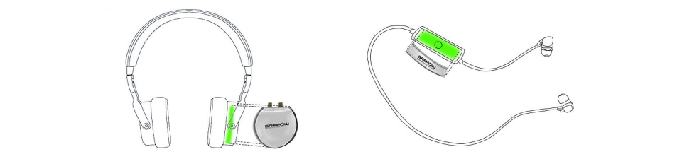 格瑞普藍(lán)牙耳機(jī)裝載示意圖 格瑞普藍(lán)牙耳機(jī)裝載示意圖